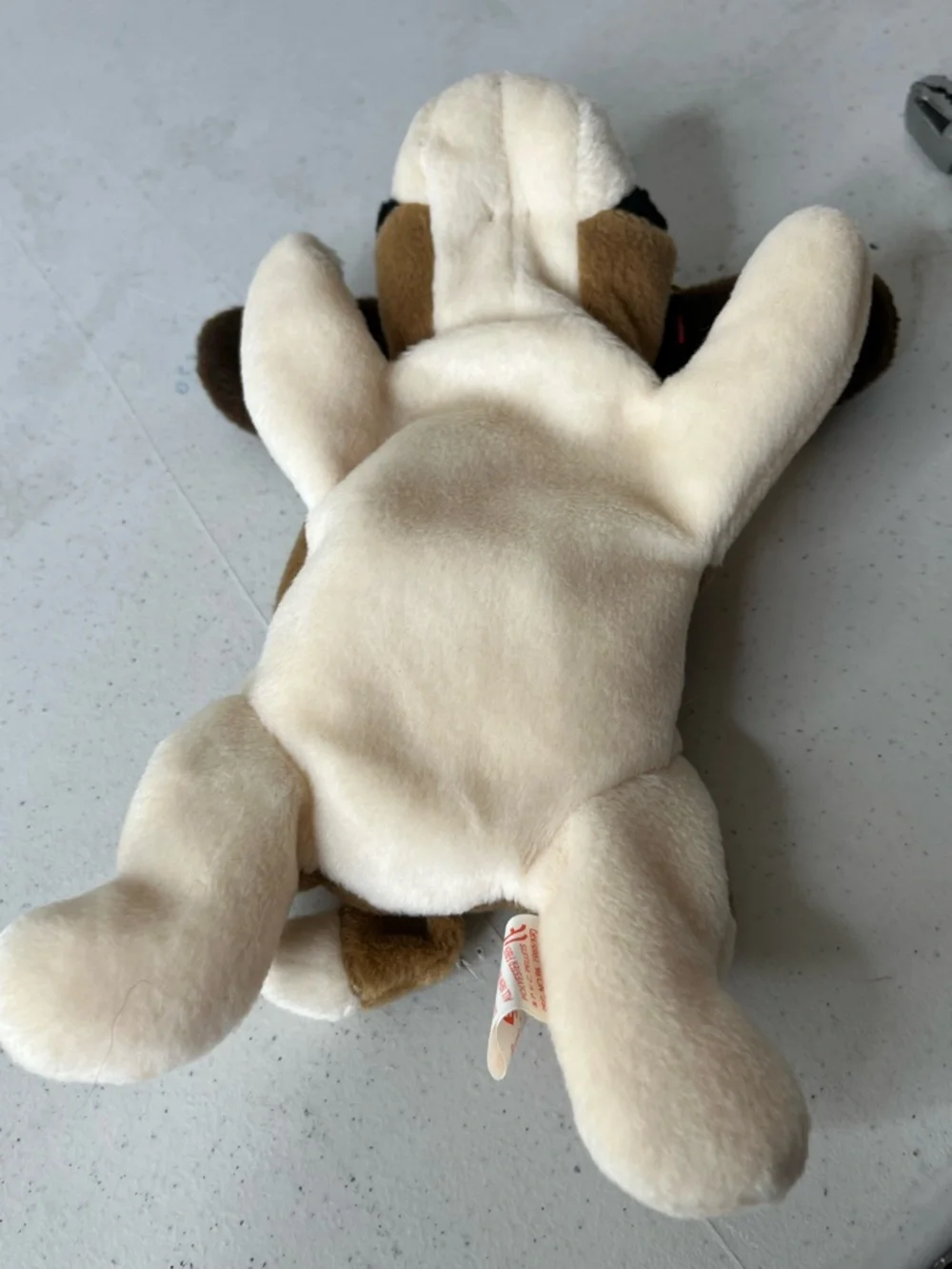 Ty “Bernie” plush beanie baby 1996 PVC